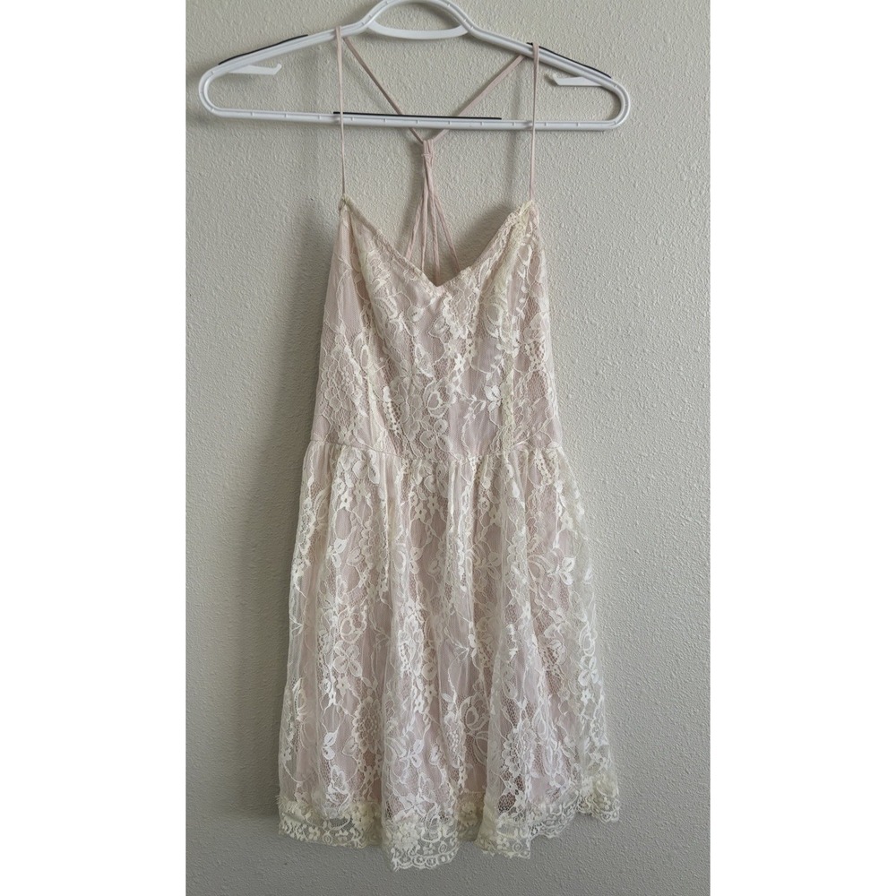 Abercrombie & Fitch Light Pink Lace Dress Size Small